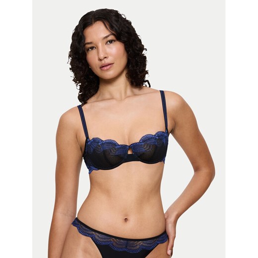 Triumph Biustonosz balkonetka Comfort Glam 10224928 Czarny ze sklepu MODIVO w kategorii Biustonosze - zdjęcie 186498942