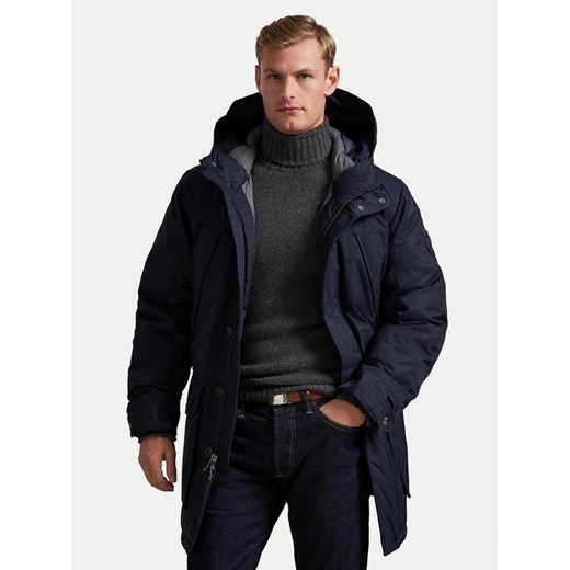 Polo Ralph Lauren Kurtka puchowa 710968114001 Granatowy Regular Fit ze sklepu MODIVO w kategorii Kurtki męskie - zdjęcie 186498952