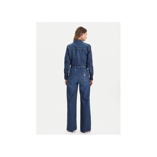 Guess Jeans Kombinezon W5BD97 D0026 Granatowy Wide Leg 24_34 MODIVO