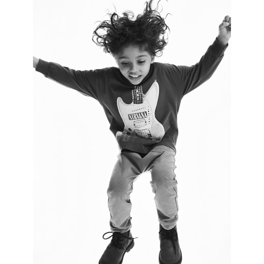 Reserved - Longsleeve Nirvana - ciemnoszary ze sklepu Reserved w kategorii Bluzy chłopięce - zdjęcie 186500551