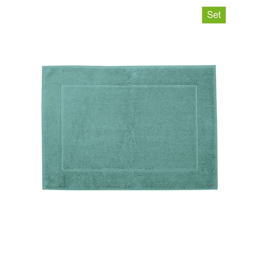 Framsohn Dywaniki łazienkowe (2 szt.) &quot;Basic&quot; w kolorze błękitnym ze sklepu Limango Polska w kategorii Akcesoria łazienkowe - zdjęcie 186501090