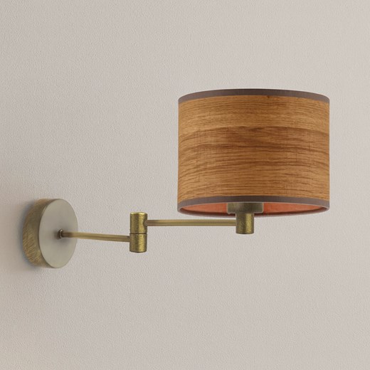 Kinkiet regulowany z wysięgnikiem BRAGE ECO w antycznym złocie - id: 7465 - marki Ciekot Partners Sp. Z O. O. - 186502553 Kinkiet regulowany z wysięgnikiem BRAGE ECO w antycznym złocie ze sklepu Lysne w kategorii Lampy ścienne - zdjęcie 186502553