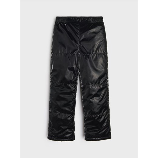 Sinsay - Spodnie pikowane - czarny Sinsay 152 (11-12 l) Sinsay