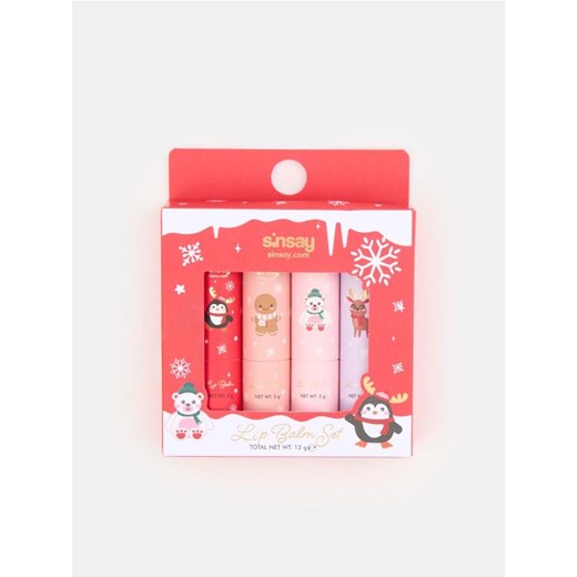 Sinsay - Balsam do ust 4 pack - wielobarwny ze sklepu Sinsay w kategorii Błyszczyki do ust - zdjęcie 186502714