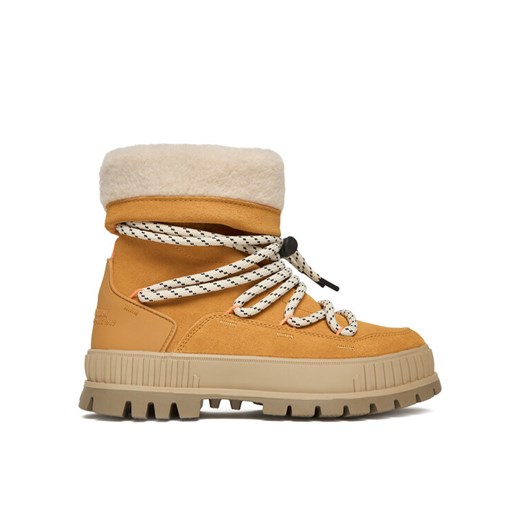 Śniegowce Palladium Pallashock Hiver 94349-621-M Brązowy ze sklepu eobuwie.pl w kategorii Śniegowce damskie - zdjęcie 186504032