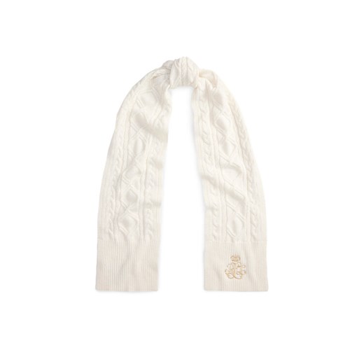 Szalik LAUREN RALPH LAUREN 454P04467001 Écru ze sklepu eobuwie.pl w kategorii Szaliki i chusty damskie - zdjęcie 186504112