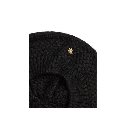 Beret LAUREN RALPH LAUREN 454P04489001 Czarny OS eobuwie.pl