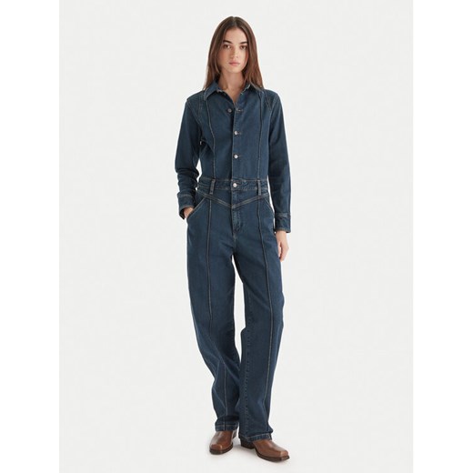 Wrangler Kombinezon Western 112371042 Granatowy Regular Fit ze sklepu MODIVO w kategorii Kombinezony damskie - zdjęcie 186504882