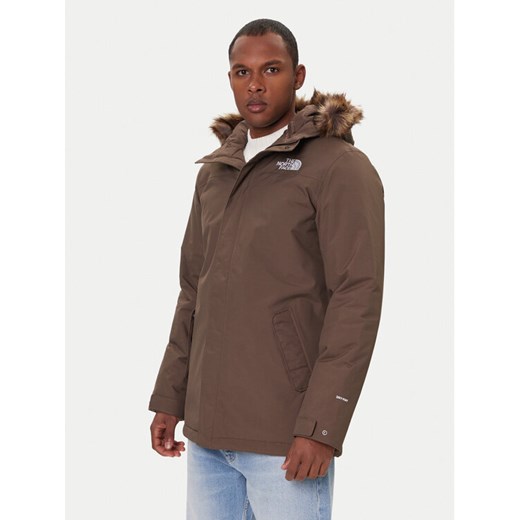 The North Face Kurtka zimowa Zaneck NF0A4M8H Brązowy Regular Fit ze sklepu MODIVO w kategorii Kurtki męskie - zdjęcie 186504900