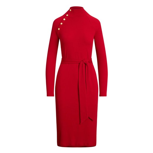 LAUREN RALPH LAUREN Sukienka dzianinowa 200980036002 Czerwony Slim Fit M MODIVO