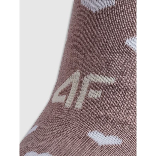 4F Skarpety (3 pary) w kolorze jasnobrązowym i białym 35-37 okazyjna cena Limango Polska
