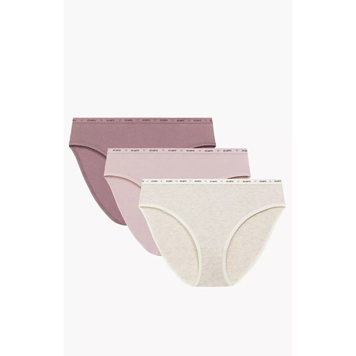 Atlantic 3-pack figi Sport High Leg 3CLP-010-ROS/ROSC/BEZM, Kolor różowo-beżowy, Rozmiar M, ATLANTIC ze sklepu Primodo w kategorii Majtki damskie - zdjęcie 186505600