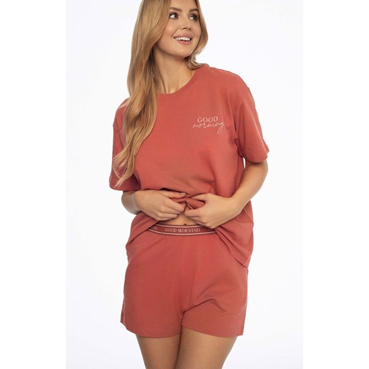 Bawełniana piżama damska Abstract 41314-38X, Kolor ceglasty, Rozmiar L, Henderson ze sklepu Primodo w kategorii Piżamy damskie - zdjęcie 186506000