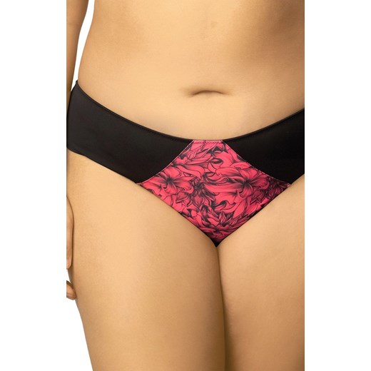 Klasyczne figi damskie Marion, Kolor czarno-malinowy, Rozmiar XL, Wies-MANN ze sklepu Primodo w kategorii Majtki damskie - zdjęcie 186506184