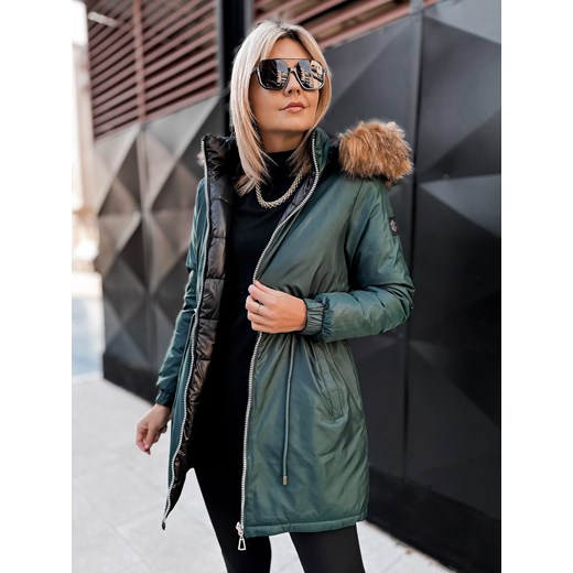 kurtka dwustronna suelia zielono-czarna m/38 ze sklepu UBRA w kategorii Kurtki damskie - zdjęcie 186506221