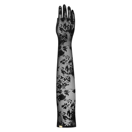 Esotiq czarne długie koronkowe rękawiczki Zaffer 44324-99X, Kolor czarny, Rozmiar uniwersalny, Esotiq ze sklepu Intymna w kategorii Akcesoria do bielizny - zdjęcie 186506631