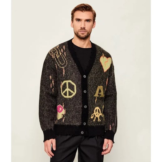 All Saints Kardigan EMOTIVE | Oversize fit | z dodatkiem wełny ze sklepu Gomez Fashion Store w kategorii Swetry męskie - zdjęcie 186508534