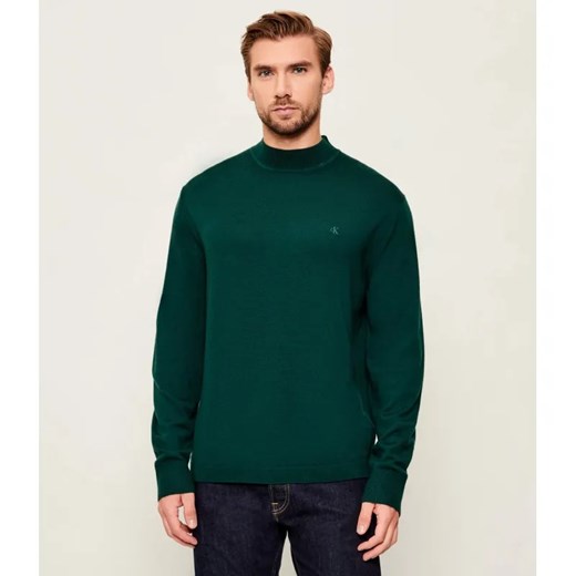 Calvin Klein Wełniany półgolf | Regular Fit ze sklepu Gomez Fashion Store w kategorii Swetry męskie - zdjęcie 186508544
