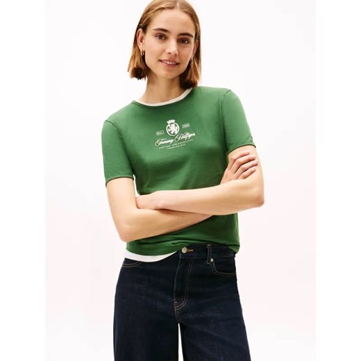 Tommy Hilfiger T-shirt VARSITY | Slim Fit ze sklepu Gomez Fashion Store w kategorii Bluzki damskie - zdjęcie 186508572