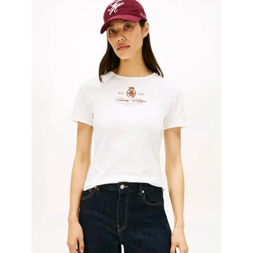 Tommy Hilfiger T-shirt VARSITY | Slim Fit ze sklepu Gomez Fashion Store w kategorii Bluzki damskie - zdjęcie 186508573