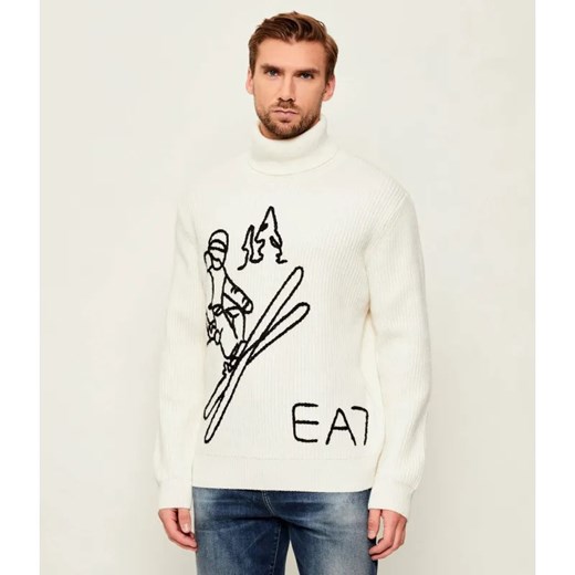 EA7 Golf | Regular Fit | z dodatkiem wełny ze sklepu Gomez Fashion Store w kategorii Swetry męskie - zdjęcie 186508593