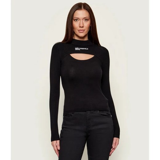Karl Lagerfeld Jeans Półgolf | Slim Fit ze sklepu Gomez Fashion Store w kategorii Swetry damskie - zdjęcie 186508632
