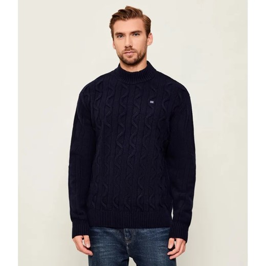 Napapijri Wełniany półgolf D-NINO T 176 | Relaxed fit ze sklepu Gomez Fashion Store w kategorii Swetry męskie - zdjęcie 186508633