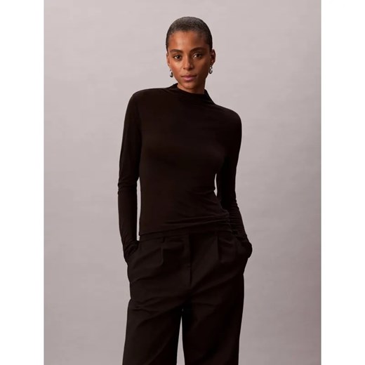 Calvin Klein Półgolf | Slim Fit | z dodatkiem wełny ze sklepu Gomez Fashion Store w kategorii Bluzki damskie - zdjęcie 186508634
