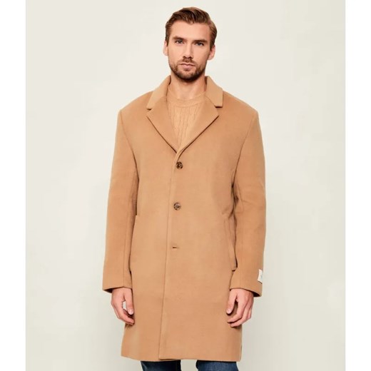 Calvin Klein Wełniany płaszcz ze sklepu Gomez Fashion Store w kategorii Płaszcze męskie - zdjęcie 186509672