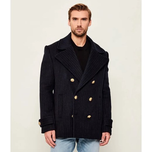 Balmain Wełniany płaszcz ze sklepu Gomez Fashion Store w kategorii Płaszcze męskie - zdjęcie 186509700
