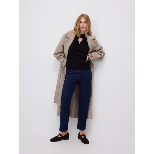 Reserved - Jeansy mom fit - granatowy ze sklepu Reserved w kategorii Jeansy damskie - zdjęcie 186510103