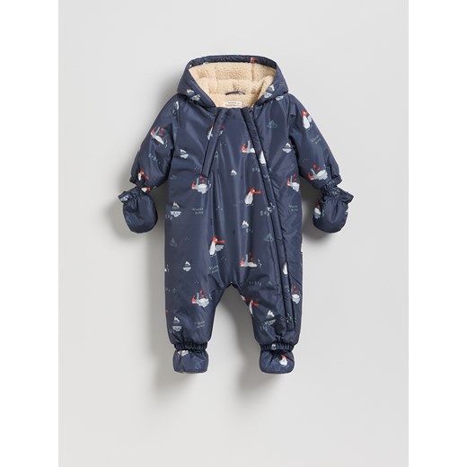 Reserved - Kombinezon z ociepleniem - ciemnoszary ze sklepu Reserved w kategorii Kombinezony i kurtki - zdjęcie 186510172