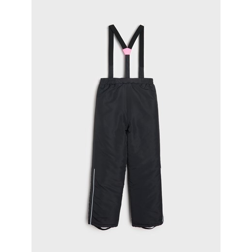 Sinsay - Ocieplane spodnie na szelkach - czarny Sinsay 140 (9-10 l) Sinsay