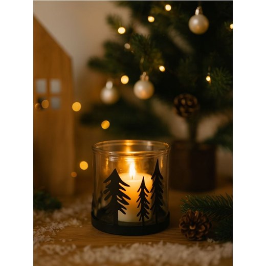 Sinsay - Świecznik świąteczny - czarny ze sklepu Sinsay w kategorii Dekoracje bożonarodzeniowe - zdjęcie 186511082