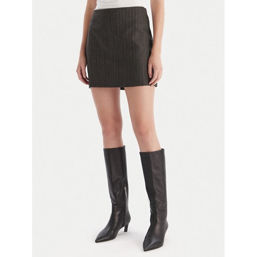Marella Spódnica mini Litanie 2523106112 Szary Slim Fit ze sklepu MODIVO w kategorii Spódnice - zdjęcie 186511372