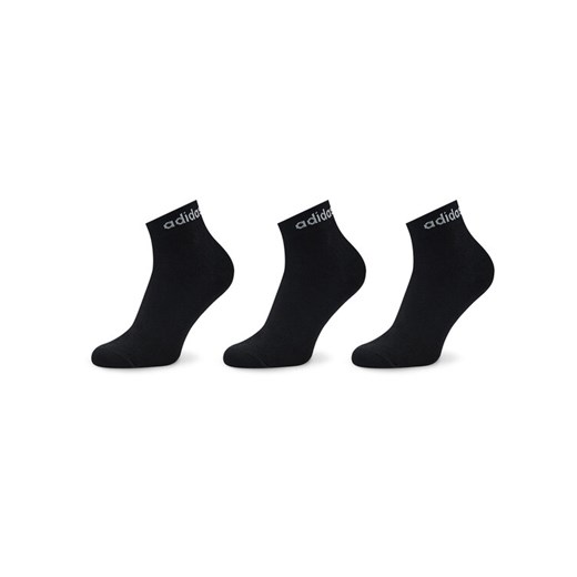 adidas Skarpety krótkie Think Linear Ankle Socks 3 Pairs IC1305 Czarny ze sklepu MODIVO w kategorii Skarpetki damskie - zdjęcie 186511374