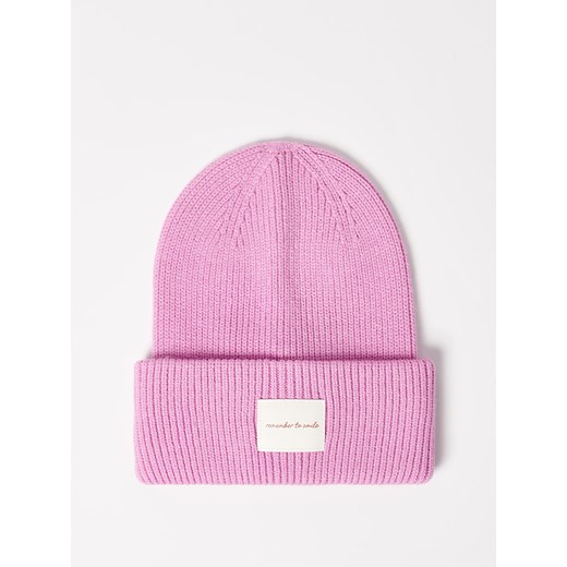 Mohito - Pastelowa czapka beanie - różowy ze sklepu Mohito w kategorii Czapki zimowe damskie - zdjęcie 186511730