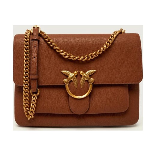 Pinko Skórzana torebka na ramię LOVE ONE SOFT BIG ze sklepu Gomez Fashion Store w kategorii Torebki damskie - zdjęcie 186512441
