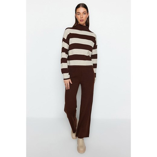 trendyol 2-częściowy zestaw w kolorze brązowo-beżowym Trendyol M Limango Polska wyprzedaż