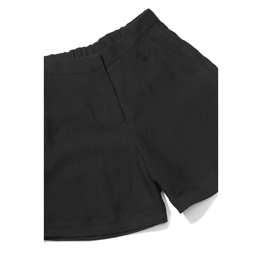 SZORTY DAMSKIE KLOE LINEN BLACK okazja Jemiol