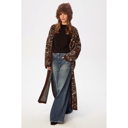 KARDIGAN DAMSKI PAISLEY CHOCO Jemiol