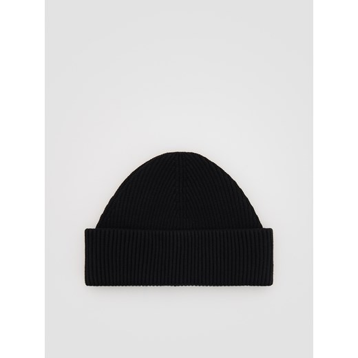 Reserved - Czapka beanie z wiskozą - czarny ze sklepu Reserved w kategorii Czapki zimowe męskie - zdjęcie 186516891