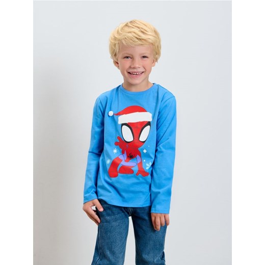 Sinsay - Koszulka z długimi rękawami Spidey & His Amazing Friends - niebieski - id: 715FV-55X - marki Sinsay - 186519220 Sinsay - Koszulka z długimi rękawami Spidey & His Amazing Friends - niebieski ze sklepu Sinsay w kategorii T-shirty chłopięce - zdjęcie 186519220