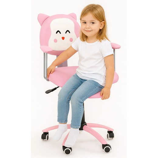 Różowy fotel dziecięcy D8-G63 ze sklepu Edinos.pl w kategorii Fotele dziecięce - zdjęcie 186519320