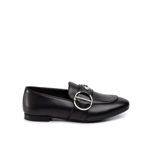 Loafersy Gino Rossi Iku DWI968-Z47-0324-9900-0 Czarny ze sklepu eobuwie.pl w kategorii Lordsy damskie - zdjęcie 186520122