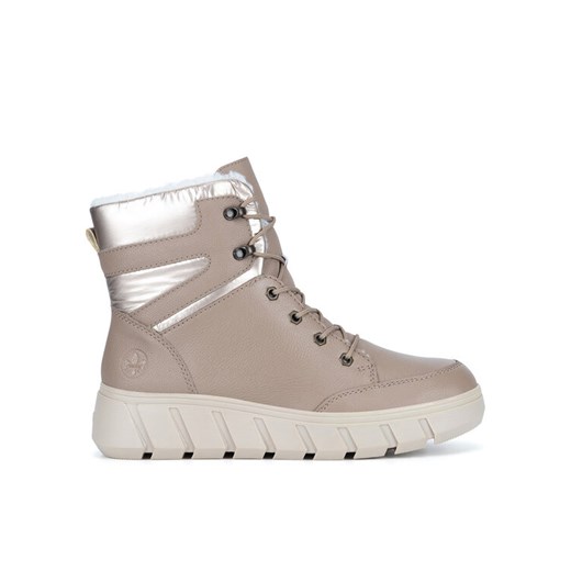 Trzewiki Rieker Y3504-20 Beżowy ze sklepu eobuwie.pl w kategorii Botki - zdjęcie 186520251