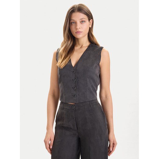 Guess Kamizelka W5YH51 WH5N2 Czarny Regular Fit ze sklepu MODIVO w kategorii Kamizelki damskie - zdjęcie 186521414