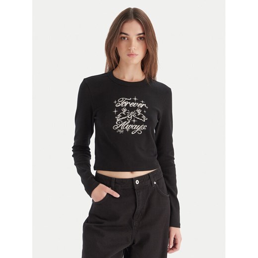 HUGO Bluzka Duspark 50550132 Czarny Slim Fit ze sklepu MODIVO w kategorii Bluzki damskie - zdjęcie 186521563