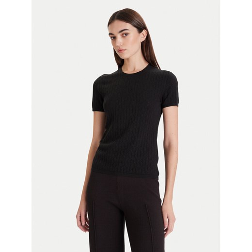 Calvin Klein T-Shirt LV044D308G Czarny Slim Fit ze sklepu MODIVO w kategorii Bluzki damskie - zdjęcie 186521652