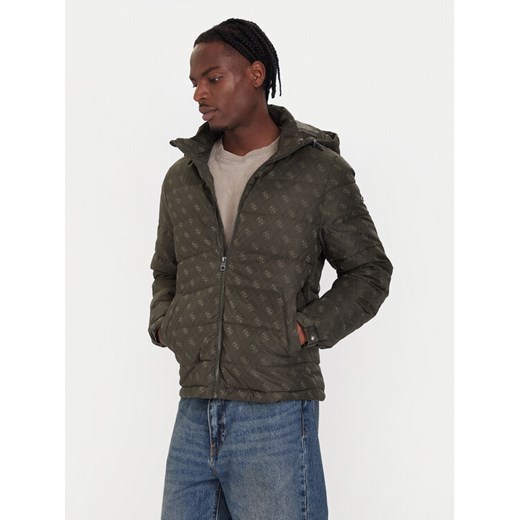 Guess Kurtka zimowa M5BL0B W2322 Khaki Relaxed Fit ze sklepu MODIVO w kategorii Kurtki męskie - zdjęcie 186521683
